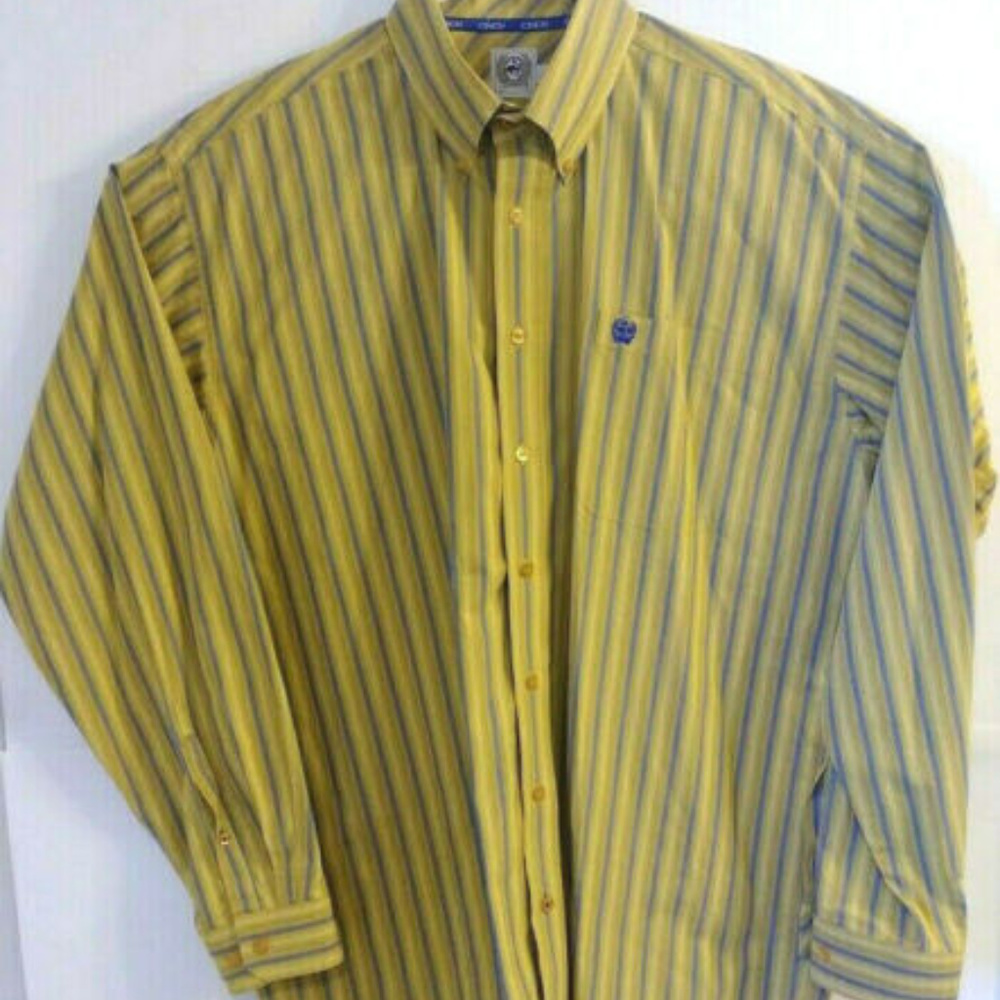CINCH Long Sleeve Western Wear Mens Sz L Shirt